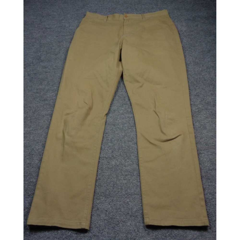 Finisterre Pants Mens 32 Beige Cotton Blend Trousers Zipper Fly